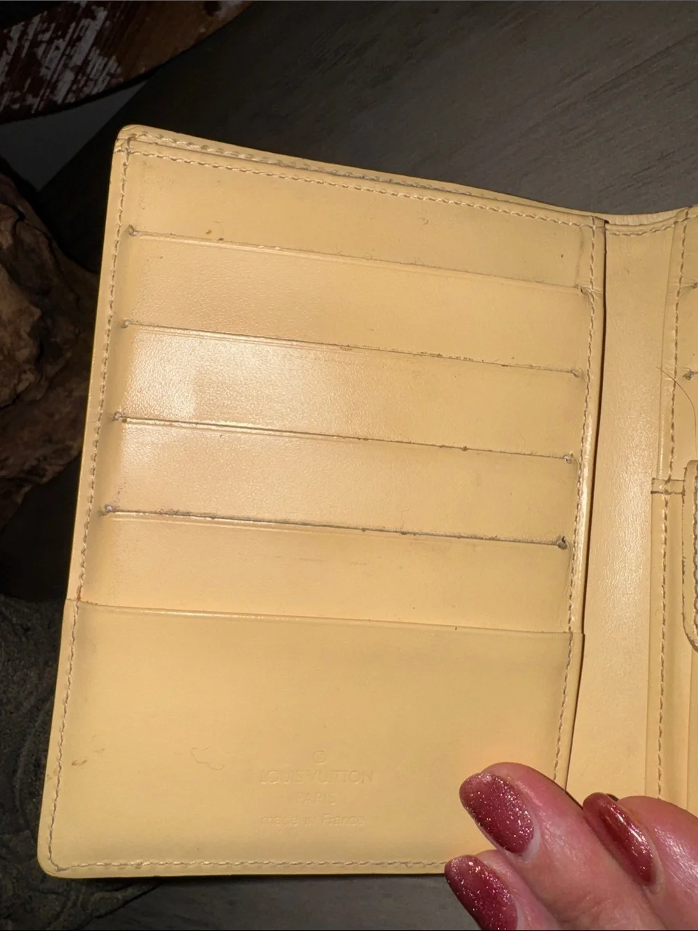 Louis Vuitton Yellow Epi Leather Compact Wallet with Branded Tab